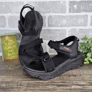 FitVille Sandals HS-HHSV220231124W Black Orthotic Strap Sandals Women 11W